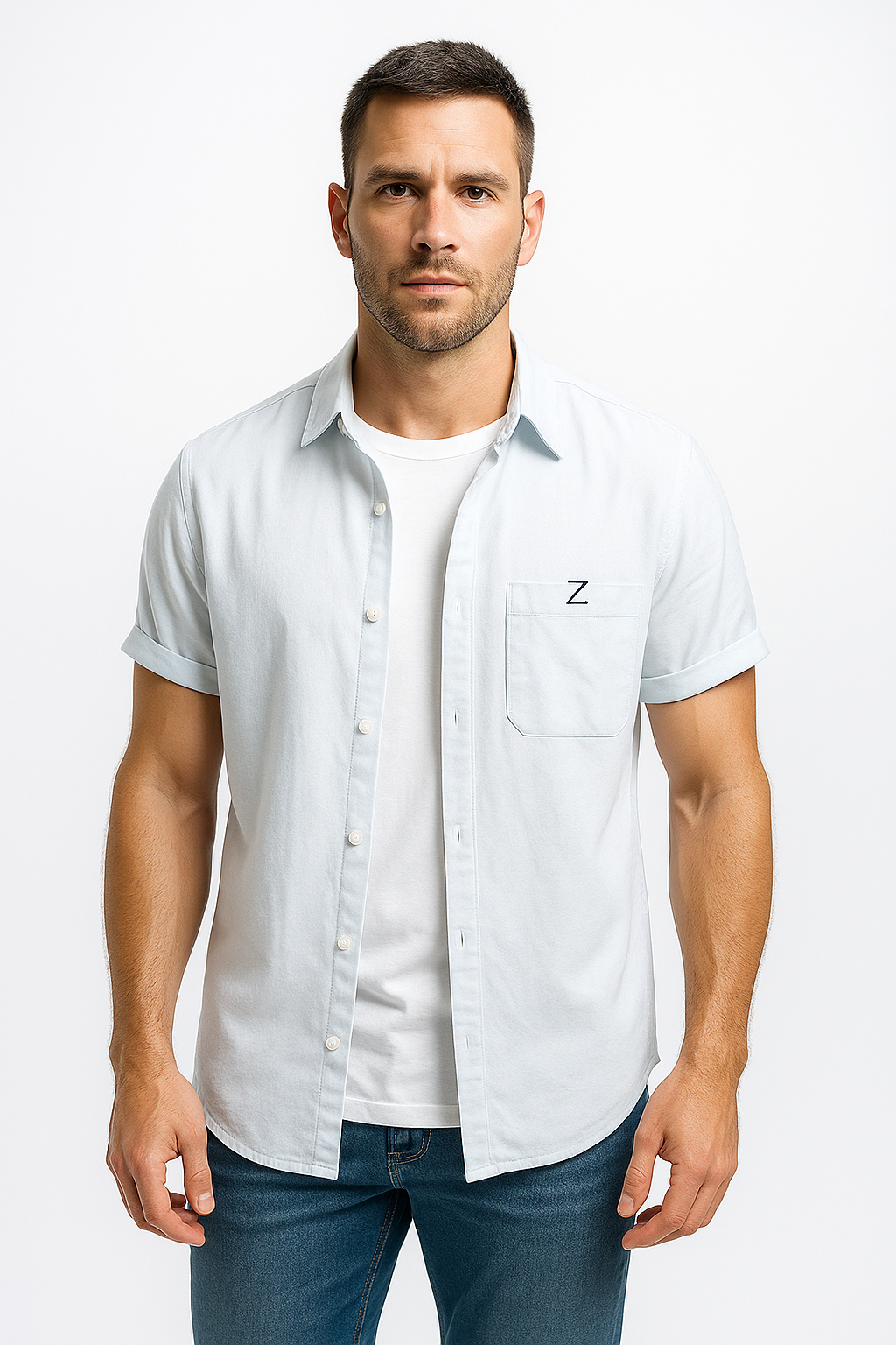 Men's Casual Linen Cotton Shirt Minha loja