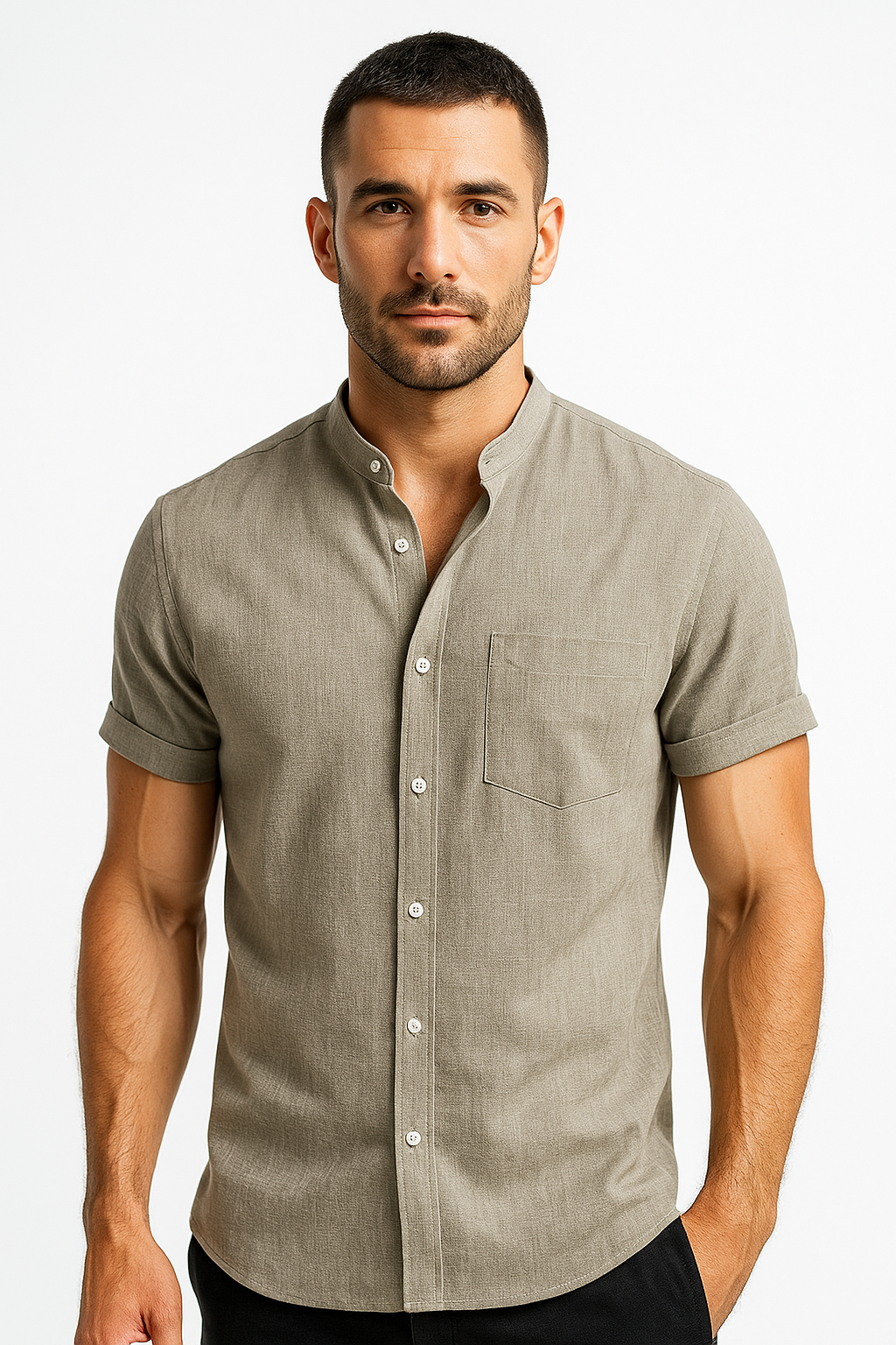 Casual Linen Shirt Minha loja