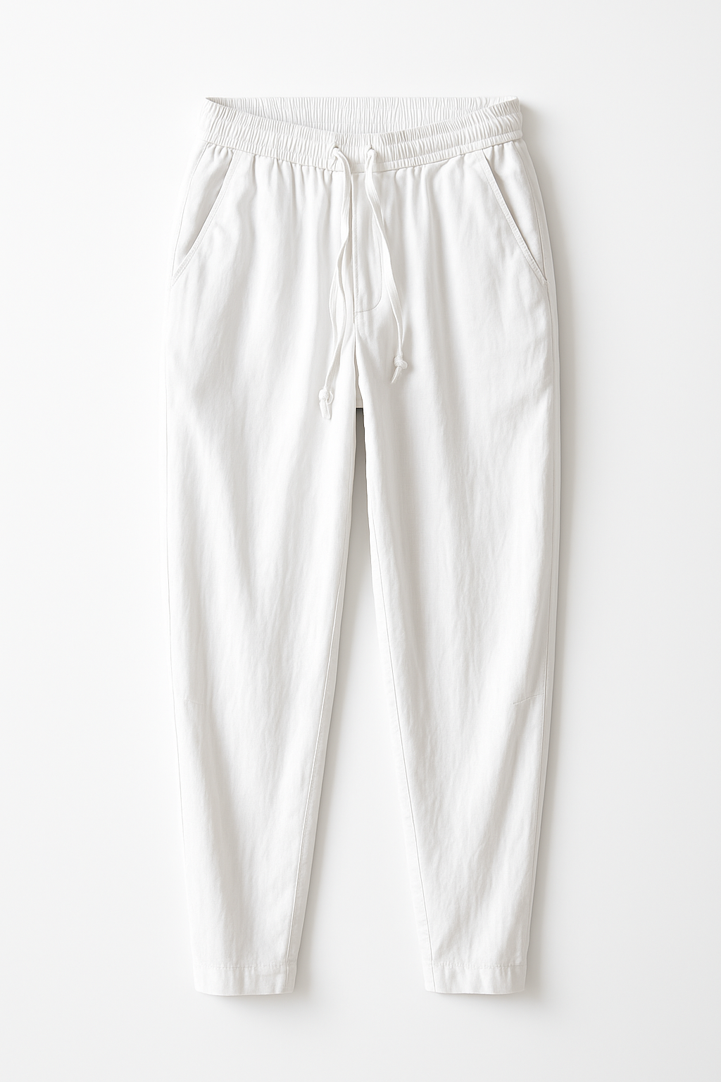 Casual Summer Men's Linen Trousers Relaxed Fit