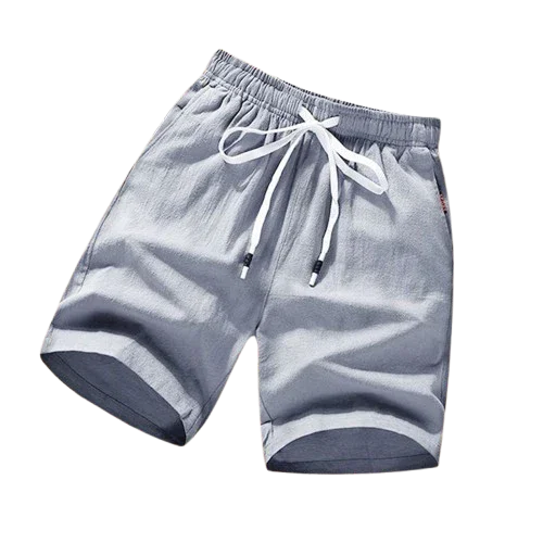 Men's Casual Linen Shorts FlowBorder