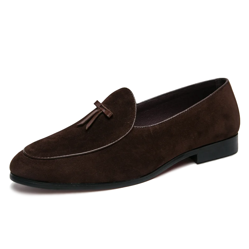 Men’s Split Leather Loafers Minha loja