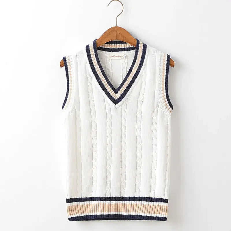 Striped Men's Sweater Vest Minha loja