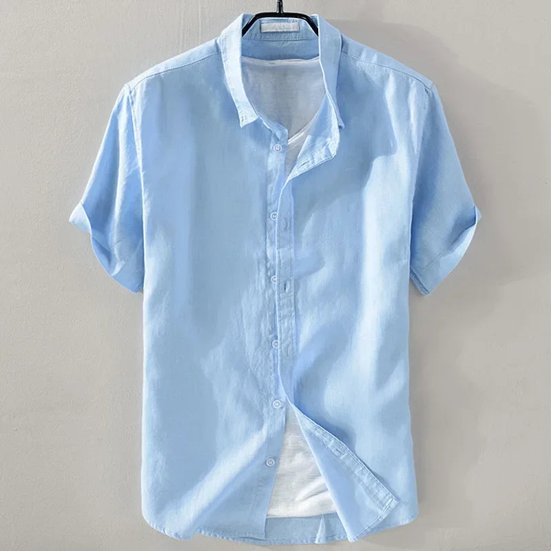 Men's Casual Pure Shirt Minha loja