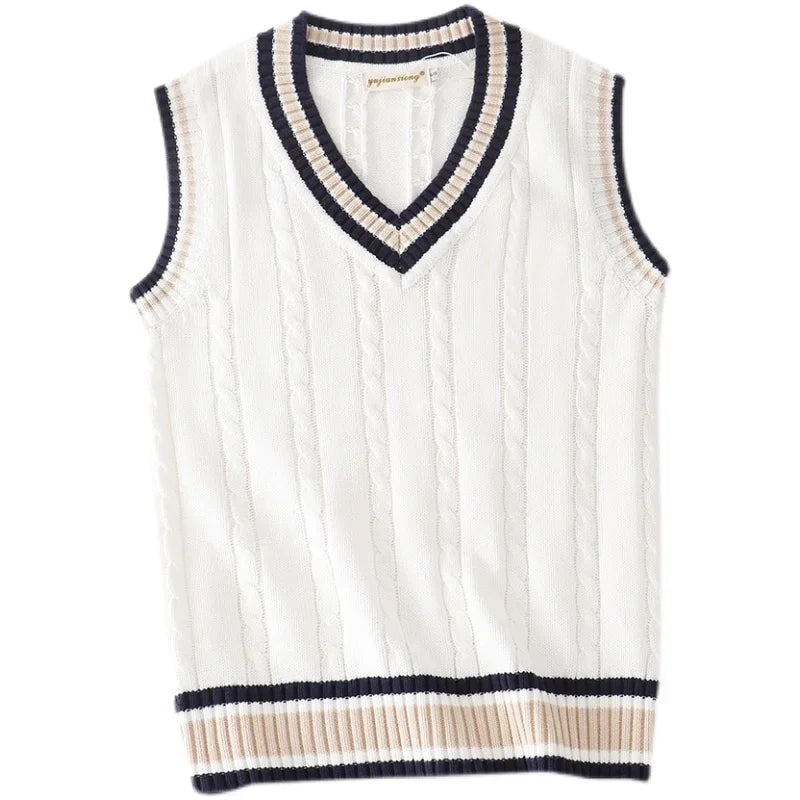 Striped Men's Sweater Vest Minha loja