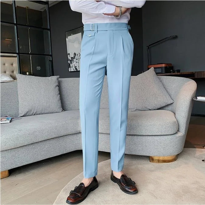 Men's Smart Casual Business Suit Trousers Minha loja