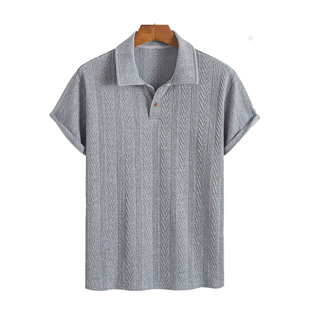 Men's Casual Stand Collar Shirt Minha loja