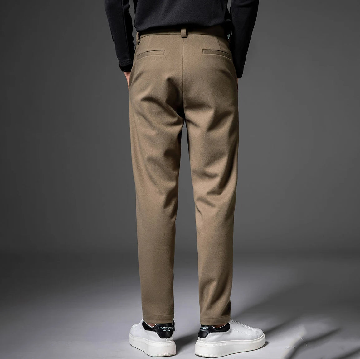 Men's Casual Broadcloth Trousers Minha loja