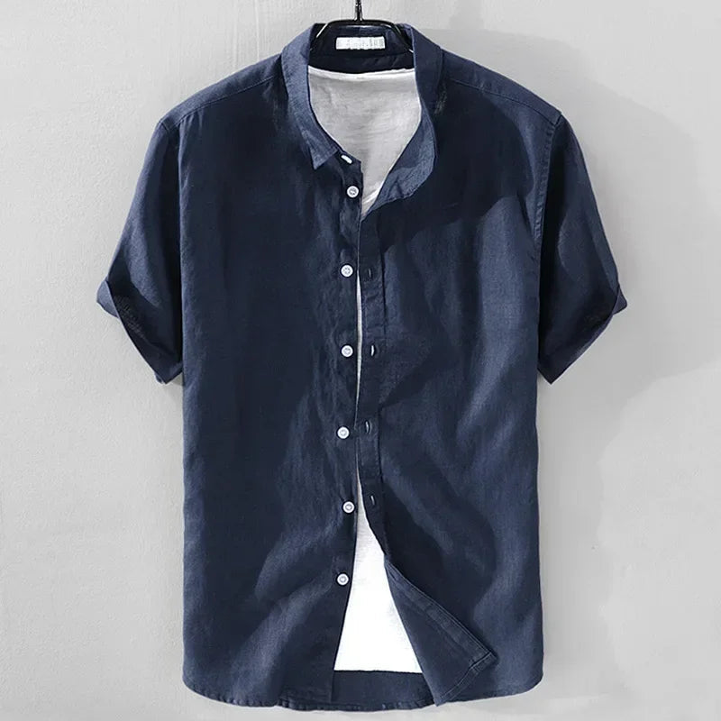Men's Casual Pure Shirt Minha loja