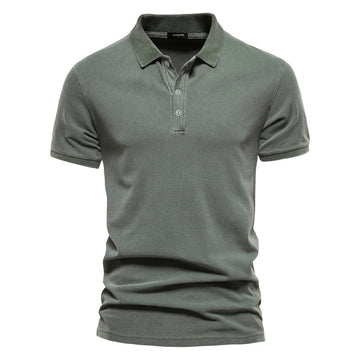 Cotton Knit Polo Shirt Minha loja