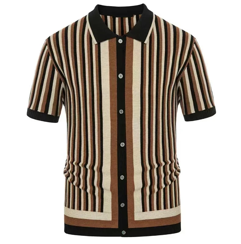 Striped Polo Contrast Minha loja