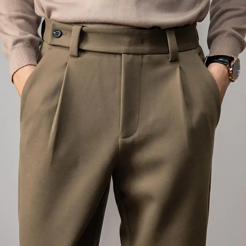 Men's Casual Broadcloth Trousers Minha loja