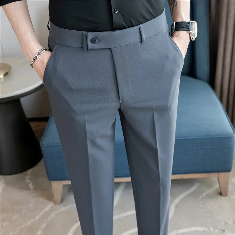 Men's Formal Suit Trousers Minha loja
