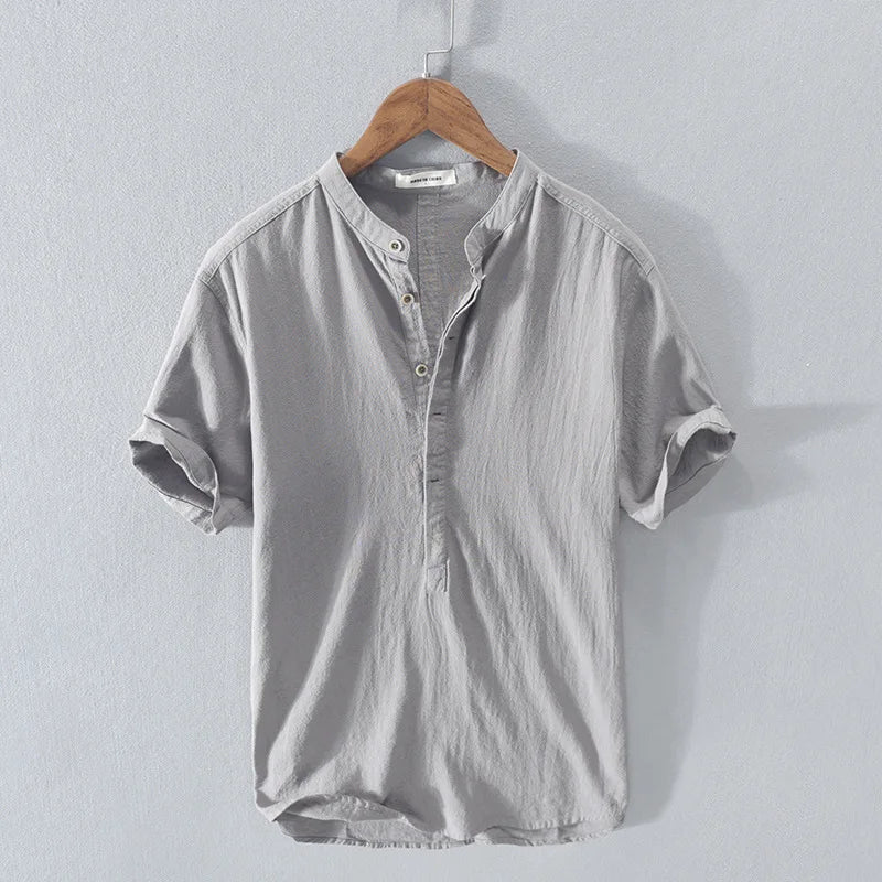 Ayrbao Linen Shirt Minha loja