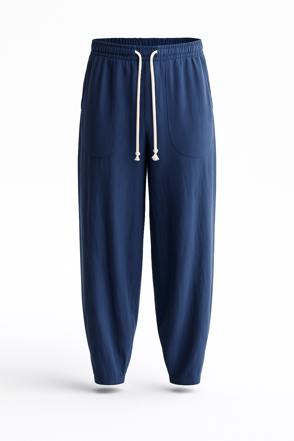 Trousers men's casual cotton-linho