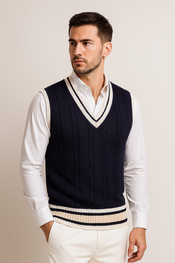 Striped Men's Sweater Vest