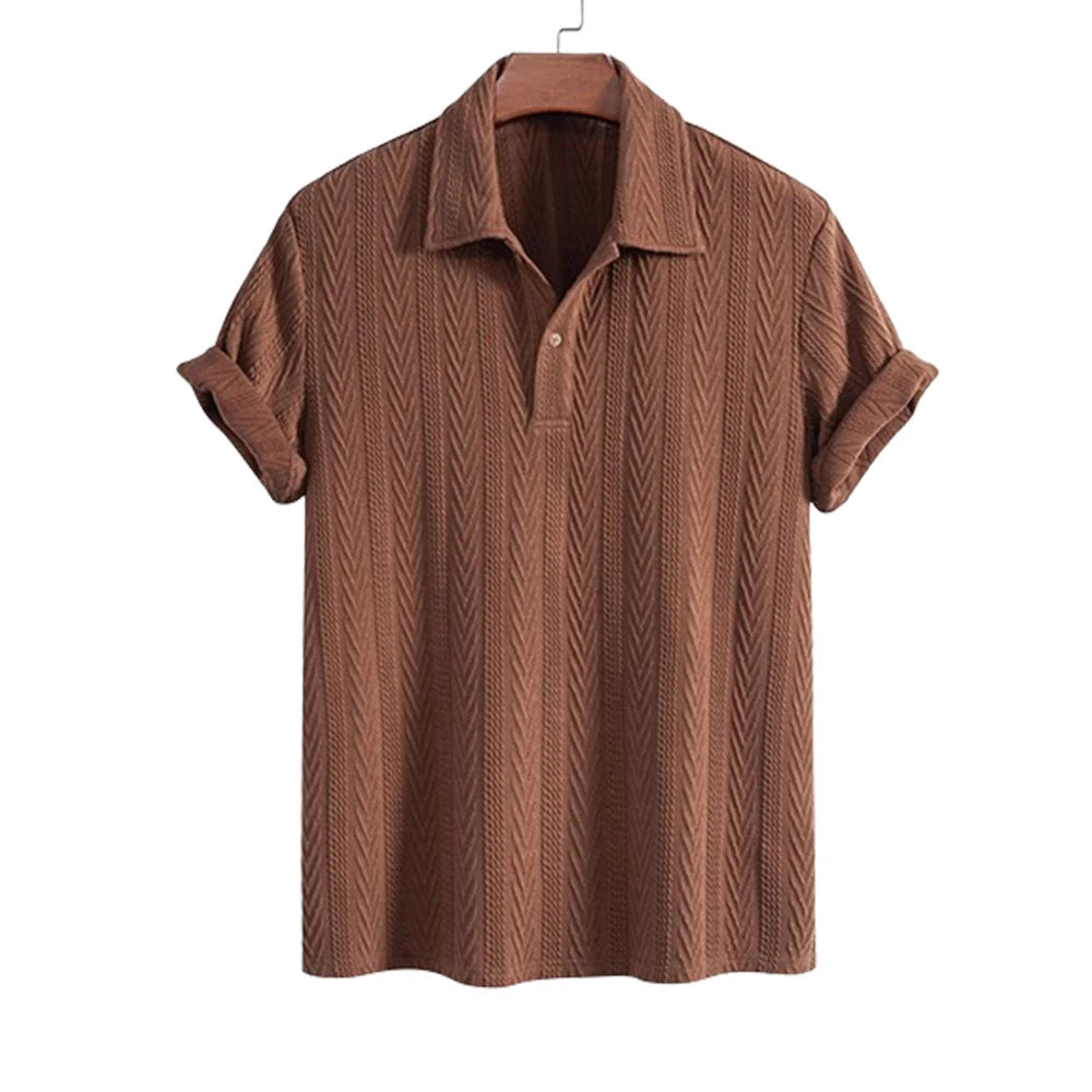 Men's Casual Stand Collar Shirt Minha loja