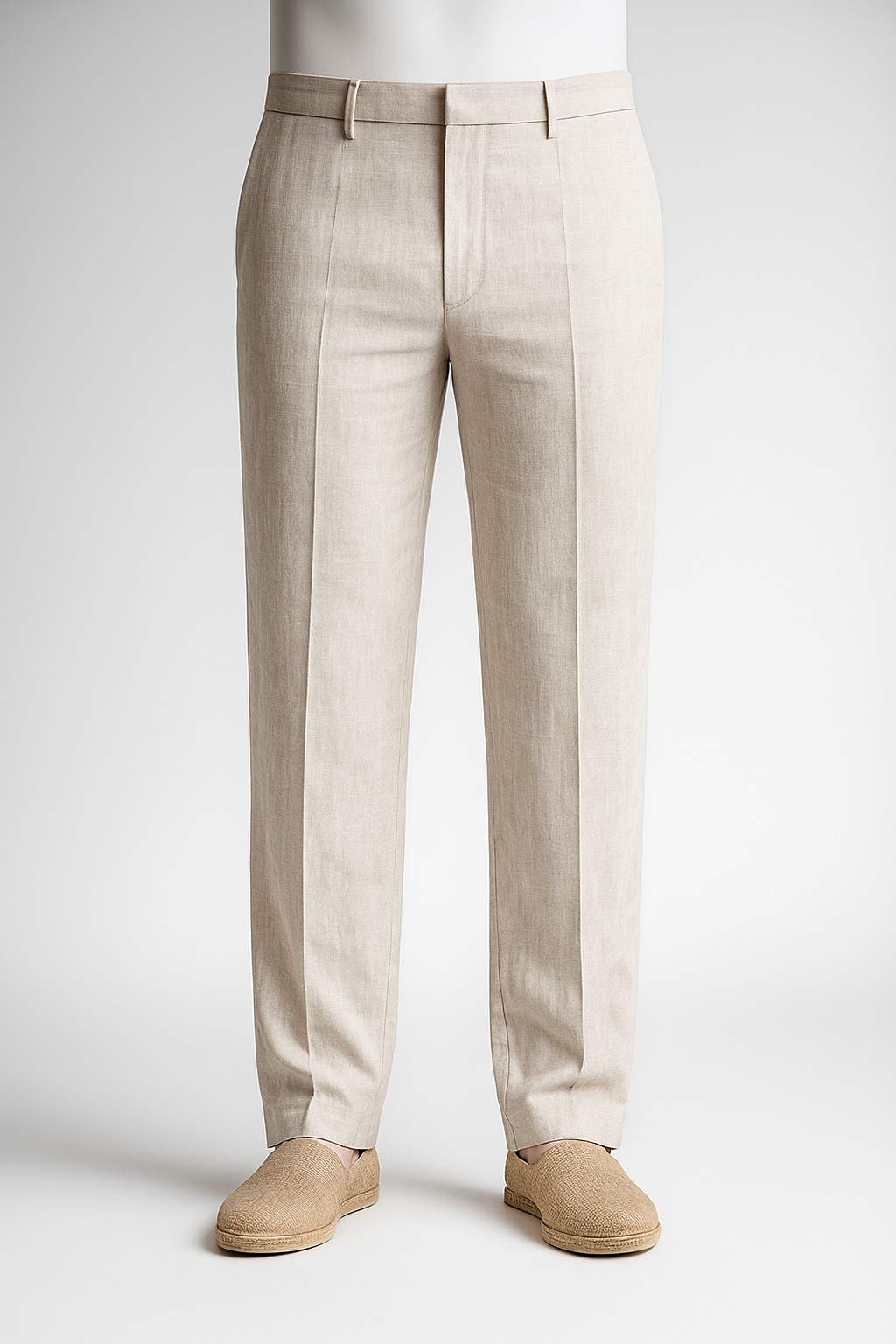 Casual Linen Trousers for Men in Asian Design
