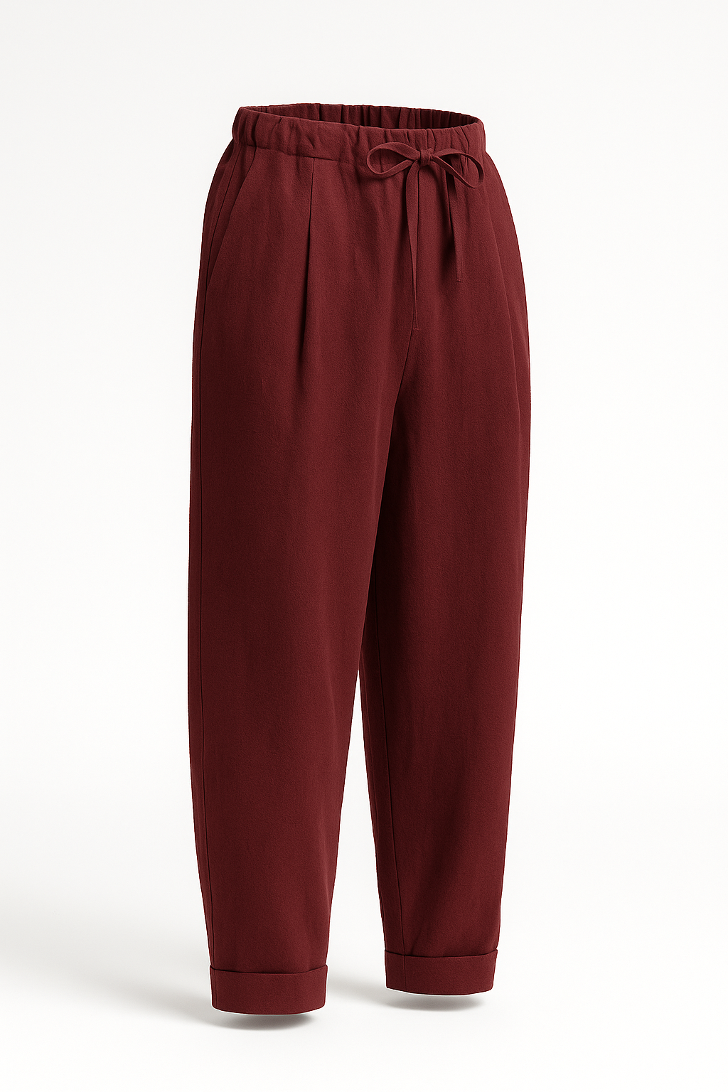 Casual Comfort Relaxed Fit Linen Wide-leg Breeches Pants