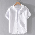 Men's Casual Linen Cotton Shirt Minha loja