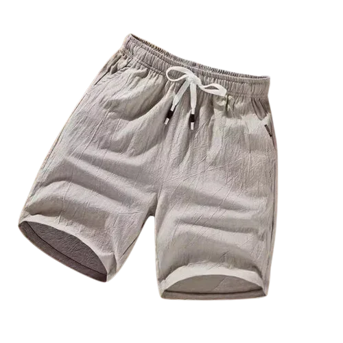 Men's Casual Linen Shorts FlowBorder
