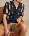Men's Striped Short-Sleeve Shirt Minha loja
