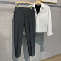 Men's Casual Cotton-Linen Trousers Minha loja