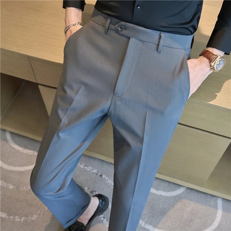 Men's Smart Casual Suit Trousers Minha loja