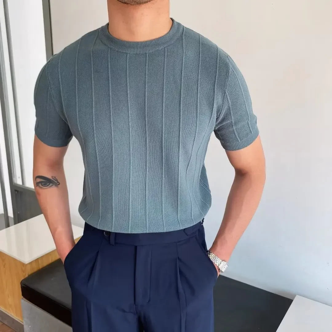 Men's Casual Knitted Summer Sweater Minha loja