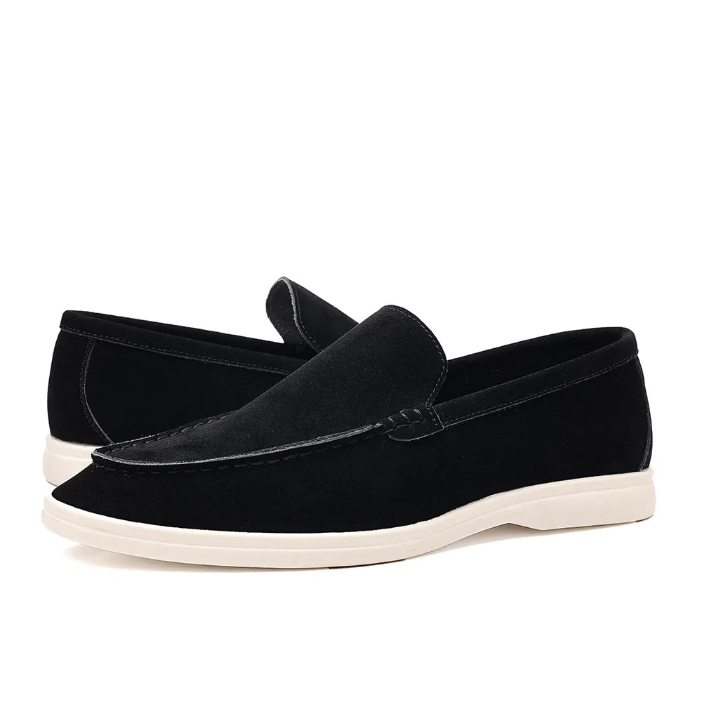 Men's Breathable Leather Loafers Minha loja