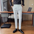 Men's Smart Casual Business Suit Trousers Minha loja