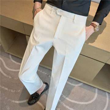 Men's Smart Casual Suit Trousers Minha loja
