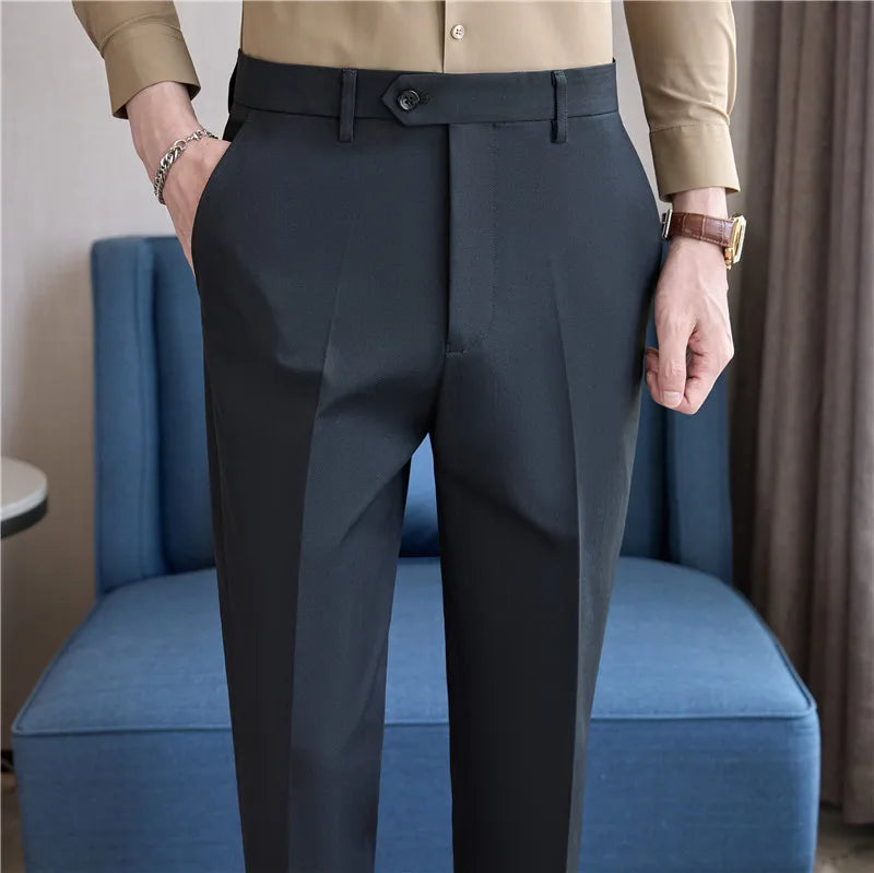 Men's Smart Casual Suit Trousers Minha loja
