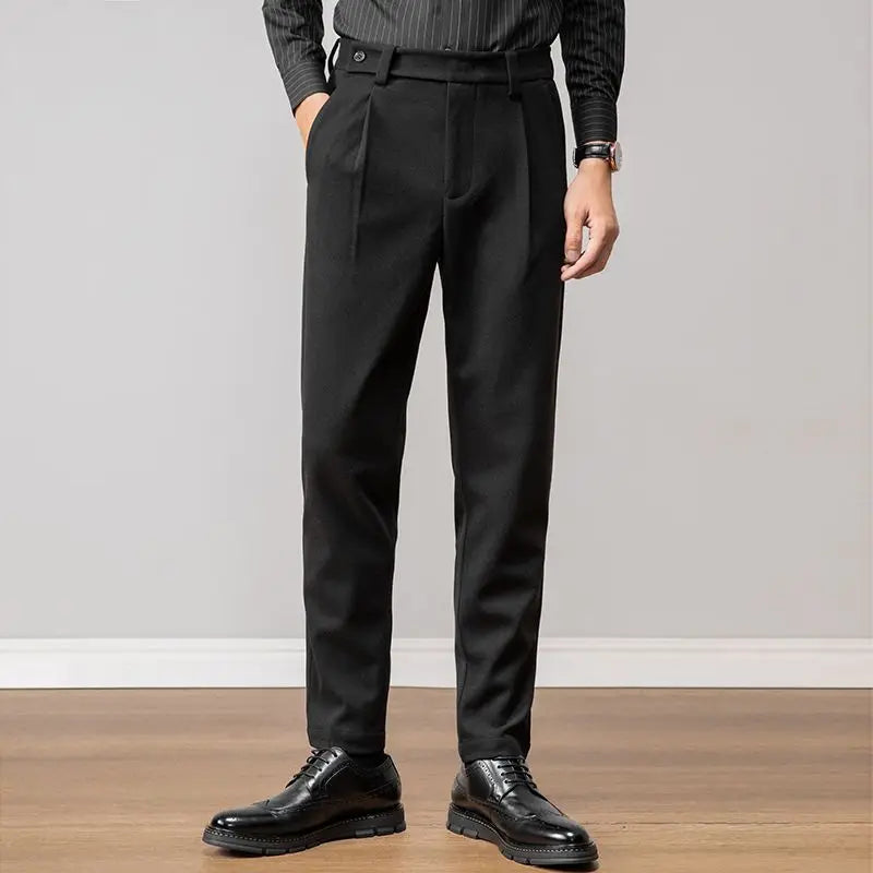 Men's Casual Broadcloth Trousers Minha loja