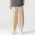 Men's Casual Cotton-Linen Trousers Minha loja