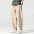 Men's Casual Cotton-Linen Trousers Minha loja