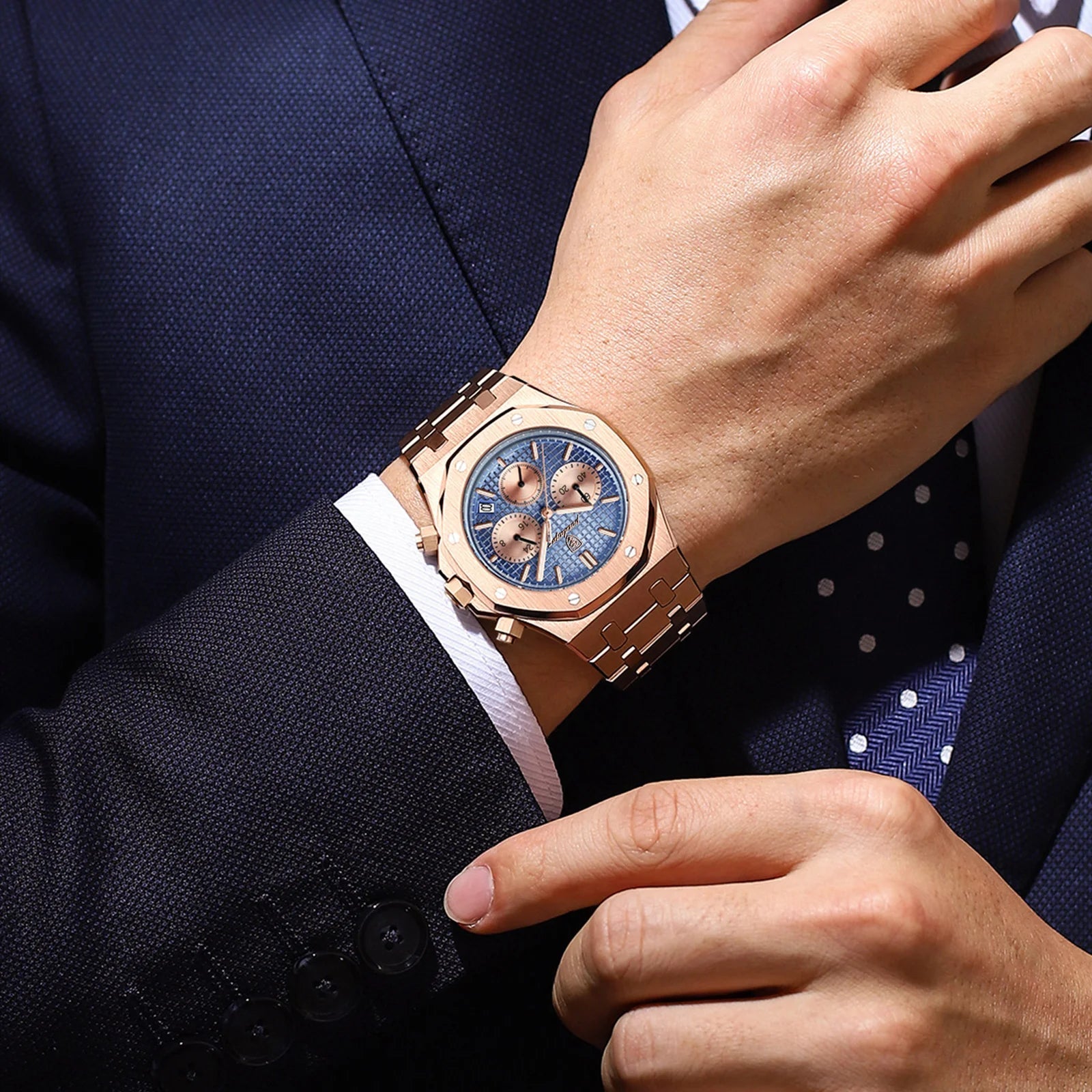 Men's Quartz Chronograph Watch Minha loja