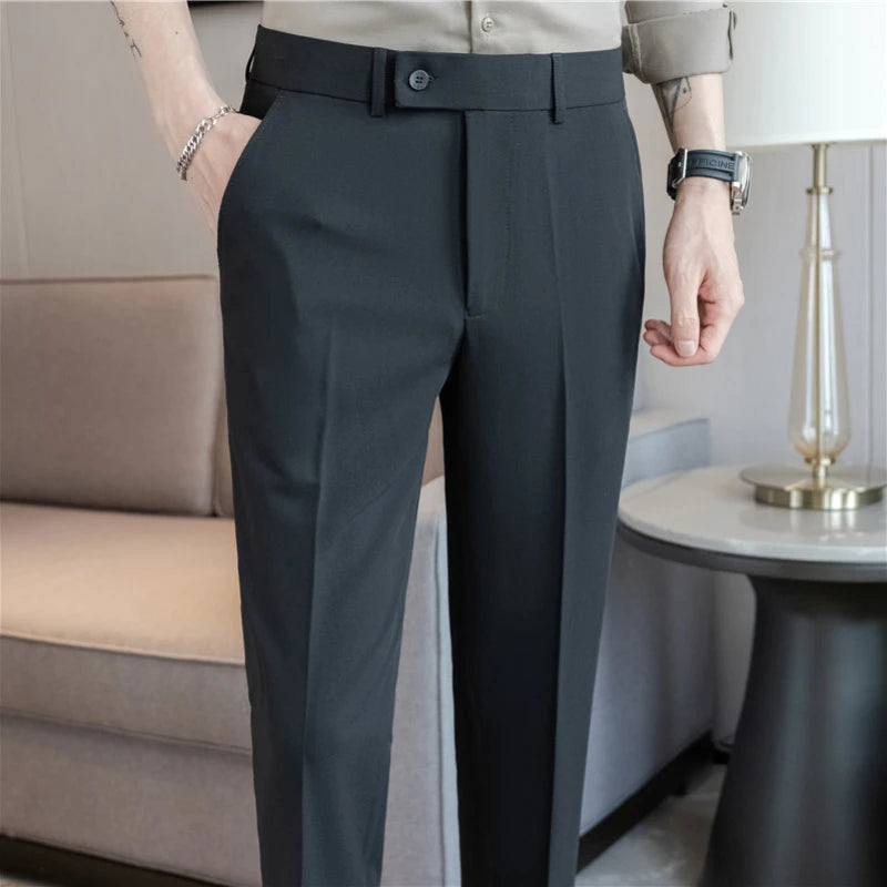 Men's Formal Suit Trousers Minha loja