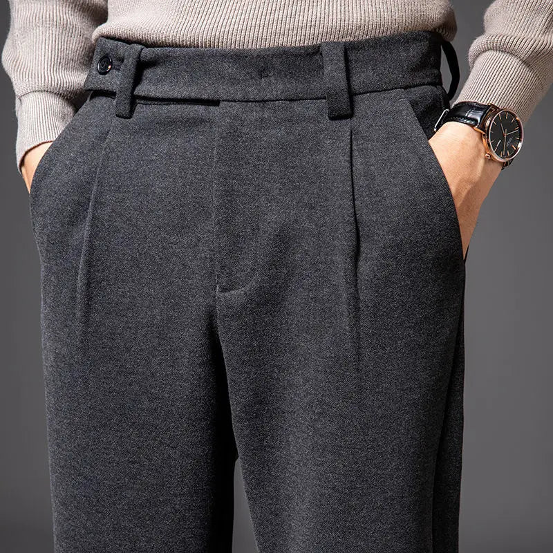 Men's Casual Broadcloth Trousers Minha loja