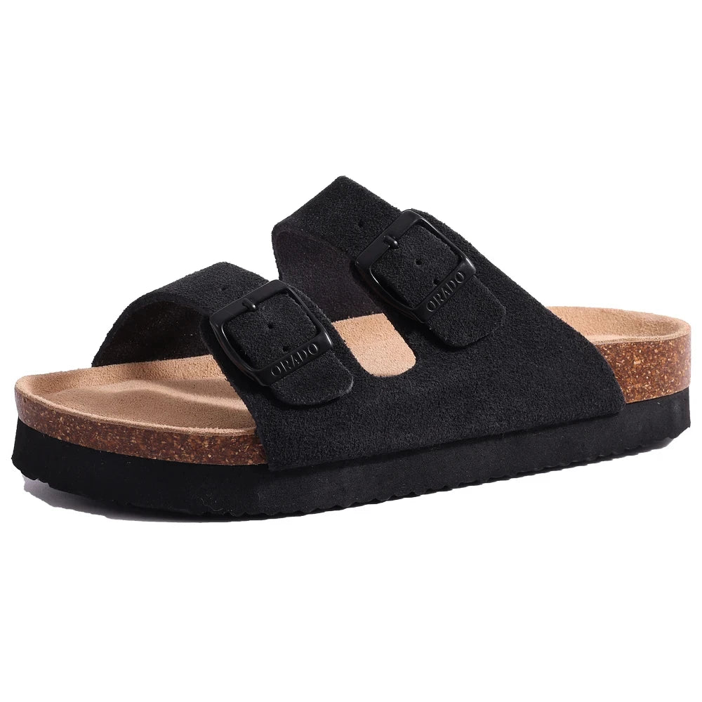 Mule sandals in light suede Minha loja