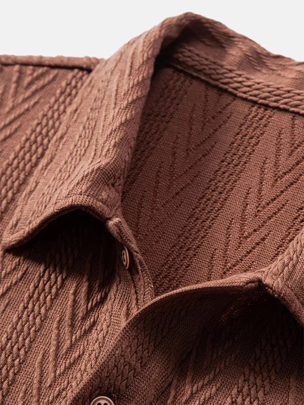 Men's Casual Stand Collar Shirt Minha loja