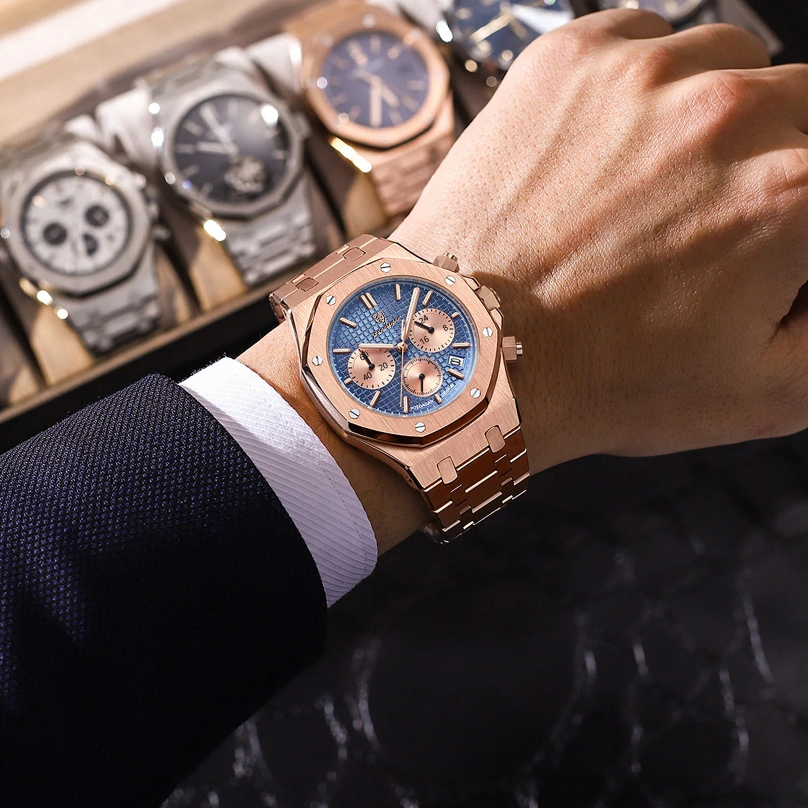 Men's Quartz Chronograph Watch Minha loja