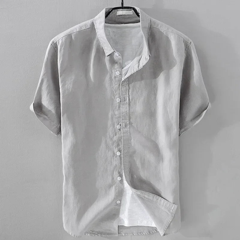 Men's Casual Pure Shirt Minha loja