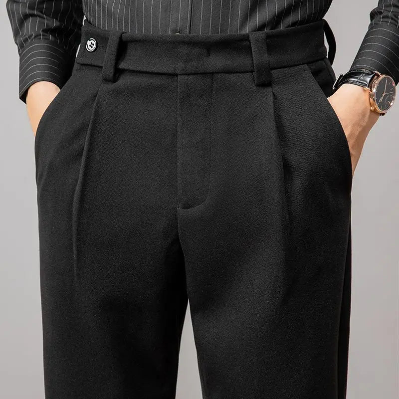 Men's Casual Broadcloth Trousers Minha loja