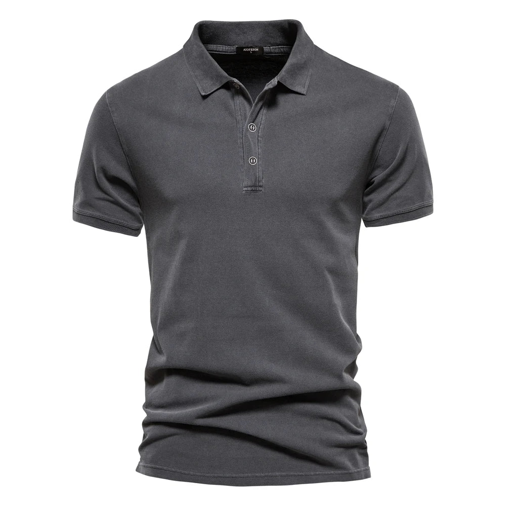 Cotton Knit Polo Shirt Minha loja