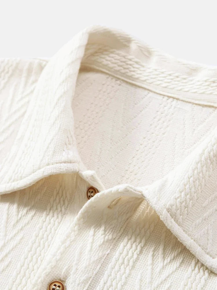 Men's Casual Stand Collar Shirt Minha loja