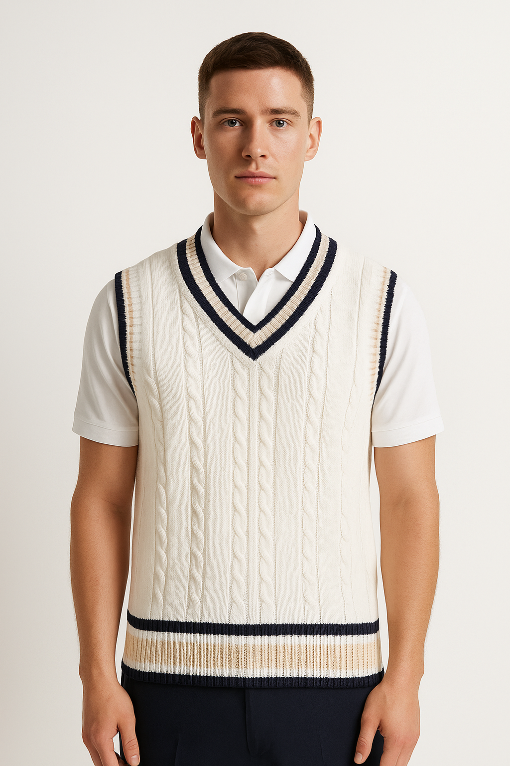 Striped Men's Sweater Vest