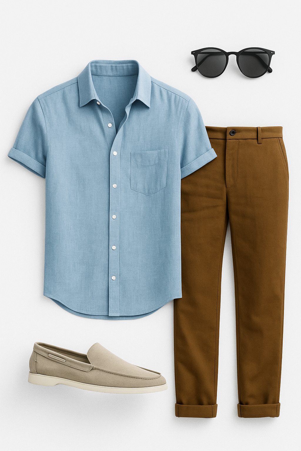 Porto Fino Set: Buy a Linen Shirt and Pants and Get a Pair of Loafers + Sunglasses!
